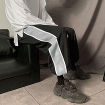 Pants mens boomers 100 hitch 90% sports bunches pants Korean version trendy loose casual pants harbor wind pants men