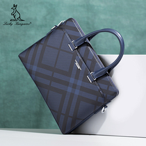 LUCKY KANGAROO MENs BAG Mens handbag BRIEFCASE Business casual leather bag Shoulder bag COMPUTER bag