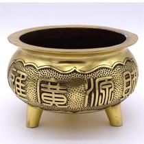 Step steps Lotus pure bronze incense stove Buddha light Plight stove Buddha Supplies