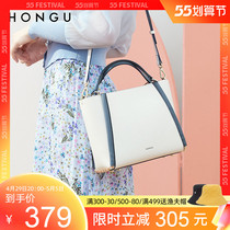 Red Valley Bag Pack Woman 2021 New Genuine Leather Fashion Single Shoulder Big Bag Cow Leather Large Capacity Hand Girl Bag 3854