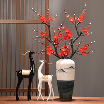 Jingdezhen ceramics Dried flowers Dining table Living room TV cabinet Entrance decoration ornaments Flower arrangement bottle New Chinese Zen