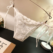 Buy three get one free lace-up panties Female sense lace low-rise women briefs low-rise girl student underpants pants