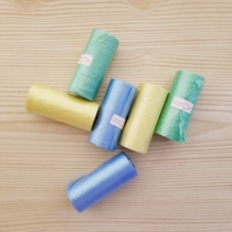 Pet pickup bag mini plastic dog out garbage bag environmentally friendly cat shit bag shovel bag shovel bag (20 rolls)