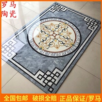New Chinese living room parquet floor tiles gray floor tiles jigsaw restaurant shape floor tiles entrance mosaic tiles