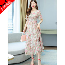 2021 Fashion big code Retro high-end medium long style Temperament Celebrities womens clothing High level Sensation Casual Goddess Van