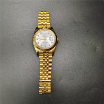 Used watches mens mechanical watch automatic calendar multifunctional waterproof mosaic Diamond Mens Watch antique