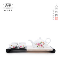 Margolont China Garden Pinyue Tea set Household bone China tea set Office tea set