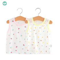 Baby vest T-shirt summer 0-1 year old baby coat cotton newborn baby thin clothes summer wear