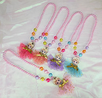 Childrens necklace hanging neck female Princess jewelry baby jewelry set cute cartoon little girl beaded accessories toys