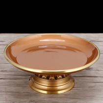 For the God of Wealth the offering plate of Chinese fruit the pure copper the new Chinese-style supplies for the Buddha the fruit plate
