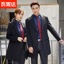 Gross great clothes autumn and winter men and women in the same vocational positive dress thickened and a long section of a business work suit in the sub-coat