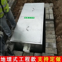 Industrial large-scale hotel with filter large-size stainless steel grease trap restaurant buried oil-water separator