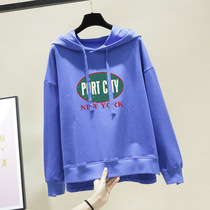 2022 new large size loose student sweatshirt spring autumn chubby girl foreign chi 200kg skinny meat shroud coat