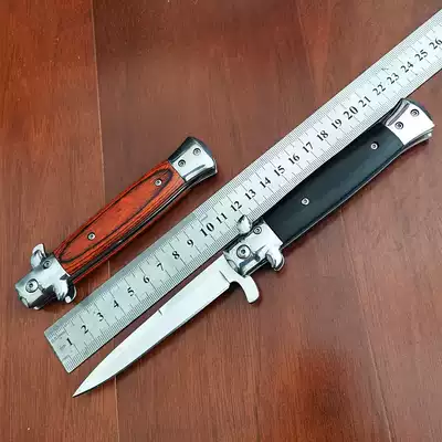 Outdoor knife Mafia folding knife camping hiking car portable self-defense knife with quick folding knife