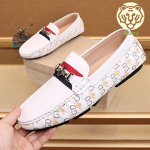 Bean-bean shoes Mens Inn Leisure Luxury luxury Leforshoes Mens Korean version Trend 100 hitch soft bottom One foot pedal sloth shoes