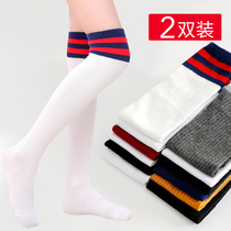 Childrens stockings spring and autumn thin cotton half-height football girl baby girls socks over knee foreign gas