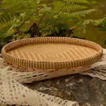 Bamboo Woven Dustpan Buns Buns Bun Containing Basket Products Basket Drain Naughty Rice Wash Vegetable Loaded Fruit God Instrumental Props Show