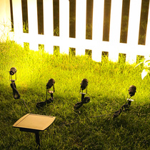 Solar light tree shooting tree light green lawn light outdoor courtyard garden floor waterproof balcony tree landscape light