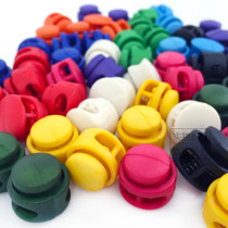 Nylon color down jacket hanging bell tightening buckle Spring buckle Elastic adjustment buckle Fixed rope buckle Wear rope buckle Pig nose buckle