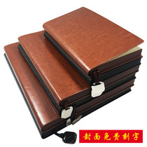 Bou Soft Leather Business Spray-side B5 Notepad Boxed A5 Carry-on Portable Notebook Stationery Custom LOGO