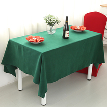 Thickened meeting tablecloth hotel tablecloth cloth art exhibition office tablecloth meeting room wine red Green Tini
