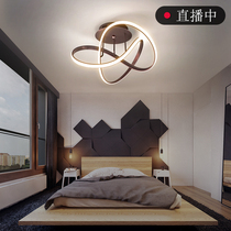 Bedroom lamps are about modern suction roof lamps creative personality led warm and romantic home room Nordic mesh red lamps