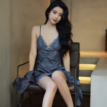Ice wire hangs sleeping dress dress dress simulation simulation simulation simulation silk silk pure pajamas home suit 2022 new summer