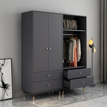 Italian luxury bedroom assembly door wardrobe two door four door household economy Nordic small apartment wardrobe
