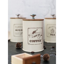 Nordic wind bamboo cover sealing canister coffee canned canned tea canned snack tape seal ring