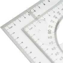 25cm multipurpose hypotenuse triangular ruler learning measuring angle ruler drawing measuring triangular plate CB5625