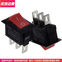 KCD11 boat switch 3 feet 10*15MM three feet two gear red cover rocker switch small power switch