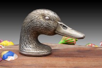 Incense bar-making goose head duck head crafts Art sculpture ornaments Western copper master French metal tin