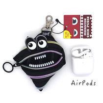 New Net red gift ZIPIT monster zipper bag money bag headset lipstick airpods storage bag S