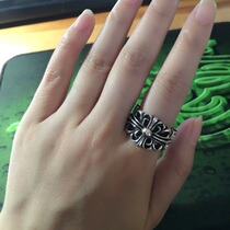 Boomers net red Thai silver 925 pure silver GD WeSydney crucifixion ring male and female with opening tail ring ring to ring