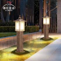 Straw Terrace Light Chinese Imitation Antique Villa Garden Yard Outdoor Waterproof Meadow Led Light District Outdoor Patio Street Lamp