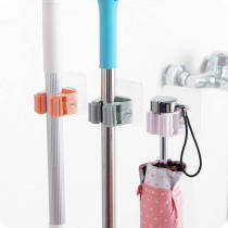 New nail-free no-hole no-trace mop rack Bathroom mop hook broom pylons Kitchen household small department store