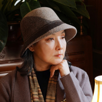 Middle-aged and elderly wool hat winter warm old man hat children autumn winter grandmother mother-in-law Fashion basin hat