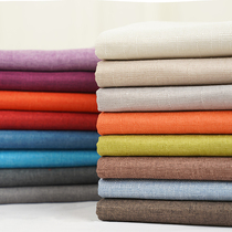 Cotton Hemp Sofa Fabric Thickened Coarse Hemp Color Shading Pure Color Curtain Table Cloth Handmade DIY Old Coarse Linen Fabric
