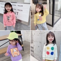 Childrens clothing girls 2020 new autumn childrens baby childrens clothes autumn coat spring and autumn foreign style thin cartoon