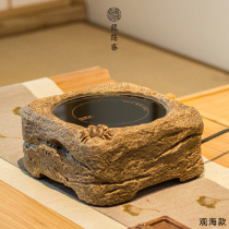 Wu Zhenlong Yinzhai electric pottery stove tea stove old rock mud silent tea cooker small electric heating tea set silver pot boiling water Tea