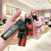 Farfight Dog Key Withholding Bullkey Chain Cute Personality Creative Korea Puppies Bag Lovers A Pair Of Small Pendants