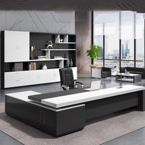 Boss Desk President Desk White Single Office Desk 2 m Atmospheric Bandai Manager Office Table And Chairs Combination