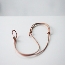 MISKSOLA RETRO Artisanal Bull Leather Rope Anti-Throw Hanging Neck Rope Containing Rope Plant Tannic Leather Vintage