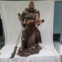 Tongguan Gong Buddha statue Xiangshi pure bronze Guan Gong Wu Caishen Guan Yu statue ornaments large dedicated to the statue Zhaocai Town House