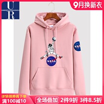 Flagship store official website Women spring and autumn hooded jacket basketball wind couple coat clothes mens NASA2021