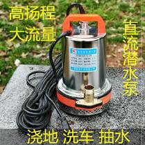 Car pump 24V battery pump DC 12v V 48v60 submersible pump clam Rod pound high head-