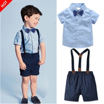 Baby year-old dress performance flower girl suit Boy baby boy boy boy small suit British summer handsome suit