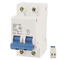 DZ47-63 C32 AC 400V 32A 6000A 2 Poles DIN Rail Mount Miniat