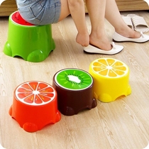 Stool round plastic bench Kindergarten Changing Shoes Slide Dining Stool Dining Chair Dining Stool Square Eurostyle Cylinder small number