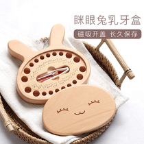 Childrens baby teeth commemorative box girl tooth box boy fetal hair tooth collection box baby change tooth storage box